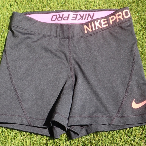 Nike Pants - Nike Pro Black and Pink Athletic Shorts Size Small